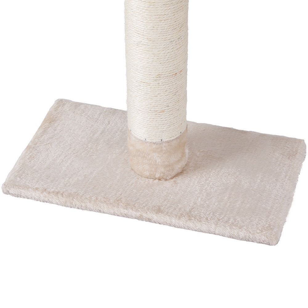 i.Pet Cat Tree 290cm Tower Scratching Cats Post Scratcher Floor to Ceiling Bed-Pet Care > Cat Supplies > Cat Scratching Posts-PEROZ Accessories