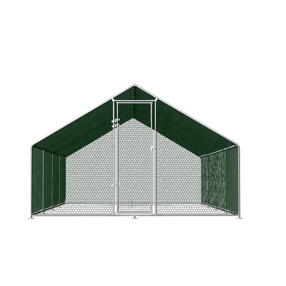 i.Pet Chicken Coop Cage 3x8x2m Galvanised Steel-Pet Care > Coops & Hutches > Coop & Hutch Accessories-PEROZ Accessories