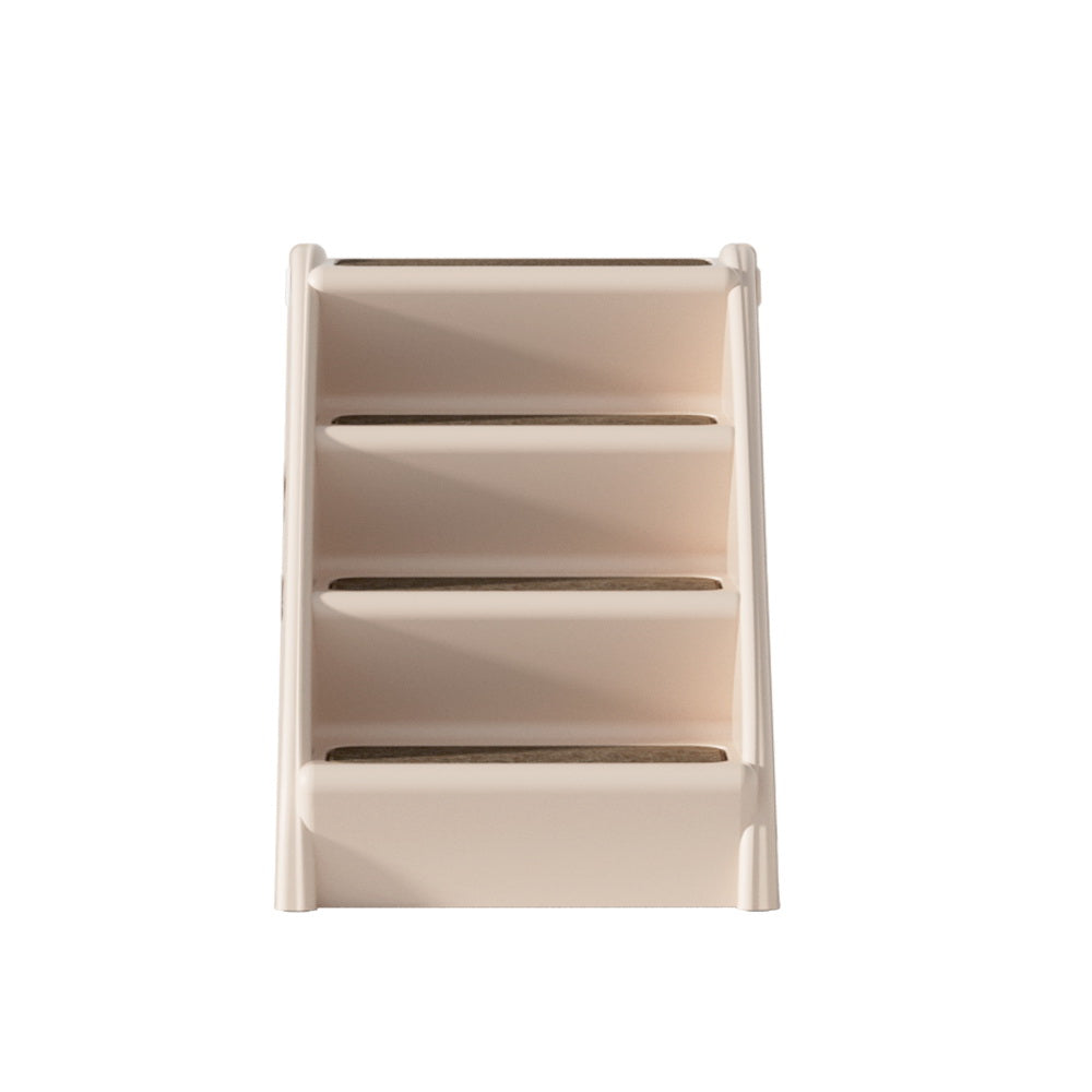 i.Pet Dog Ramp Steps For Bed Sofa Car Pet Stairs Ladder Portable Foldable Beige-Pet Care > Dog Supplies > Dog Steps & Ramps-PEROZ Accessories