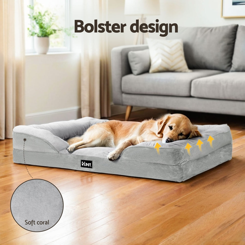 i.Pet Pet Bed Dog Calming Soft Cushion Egg Crate Large Sofa Washable Removable-Pet Care > Dog Supplies > Dog Beds-PEROZ Accessories