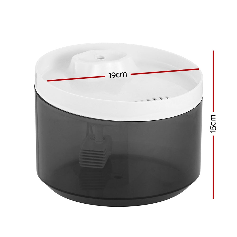 i.Pet Pet Water Fountain Feeder Dispenser Filter Dog Cat Drinking Automatic 2.2L-Pet Care > Cat Supplies > Cat Bowls, Feeders & Waterers-PEROZ Accessories