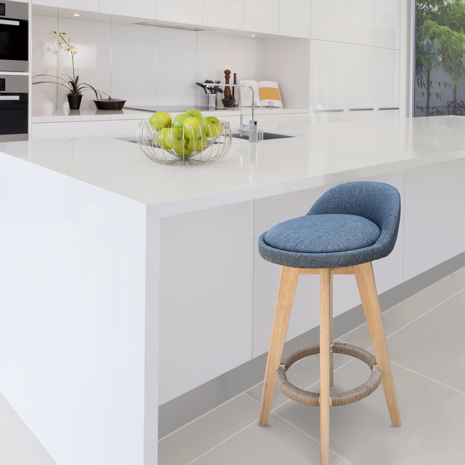 Milano Decor Phoenix Barstool Chairs Kitchen Dining Chair Bar Stool-Stools-PEROZ Accessories