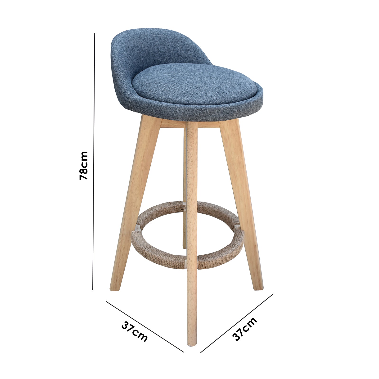 Milano Decor Phoenix Barstool Chairs Kitchen Dining Chair Bar Stool-Stools-PEROZ Accessories