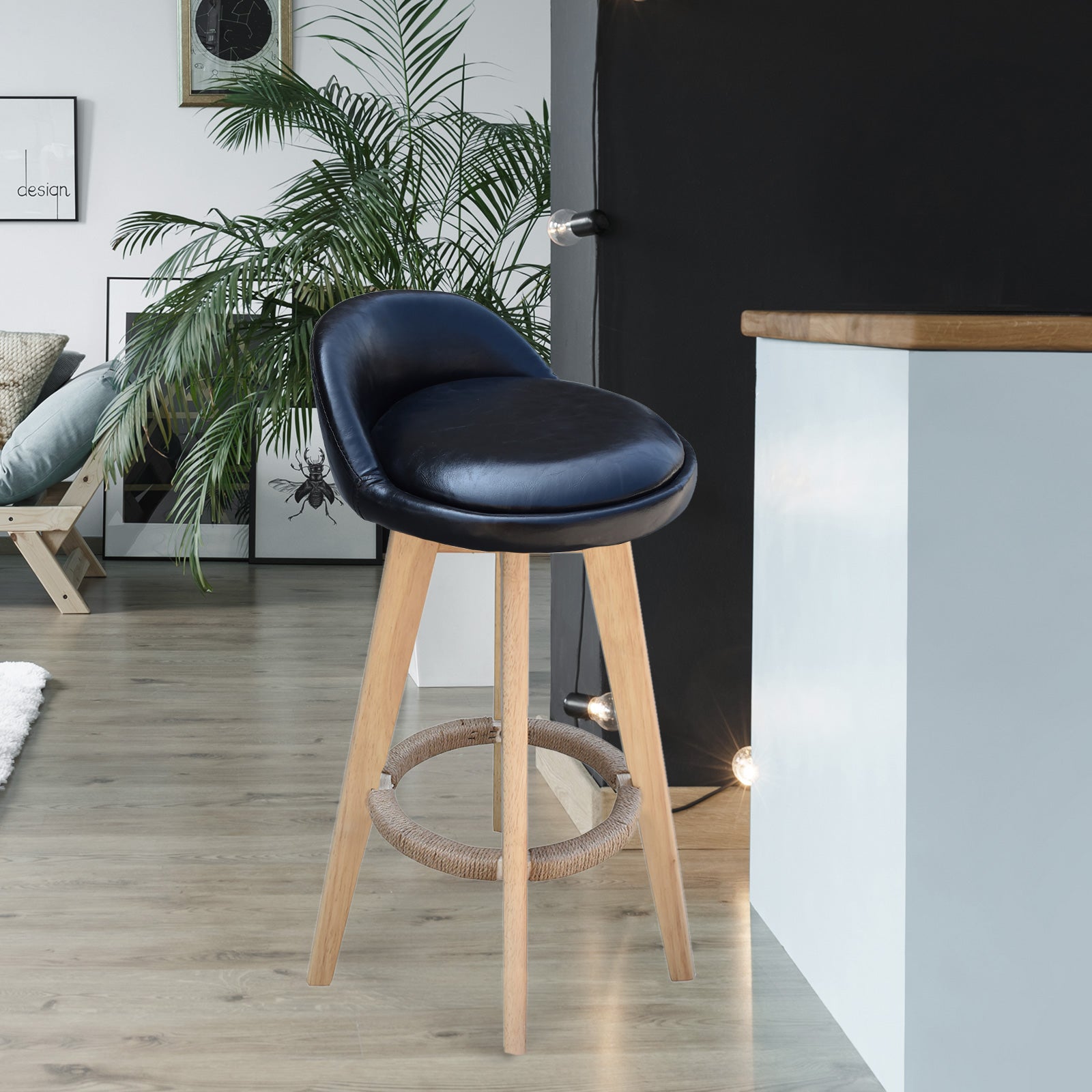 Milano Decor Phoenix Barstool Chairs Kitchen Dining Chair Bar Stool-Stools-PEROZ Accessories