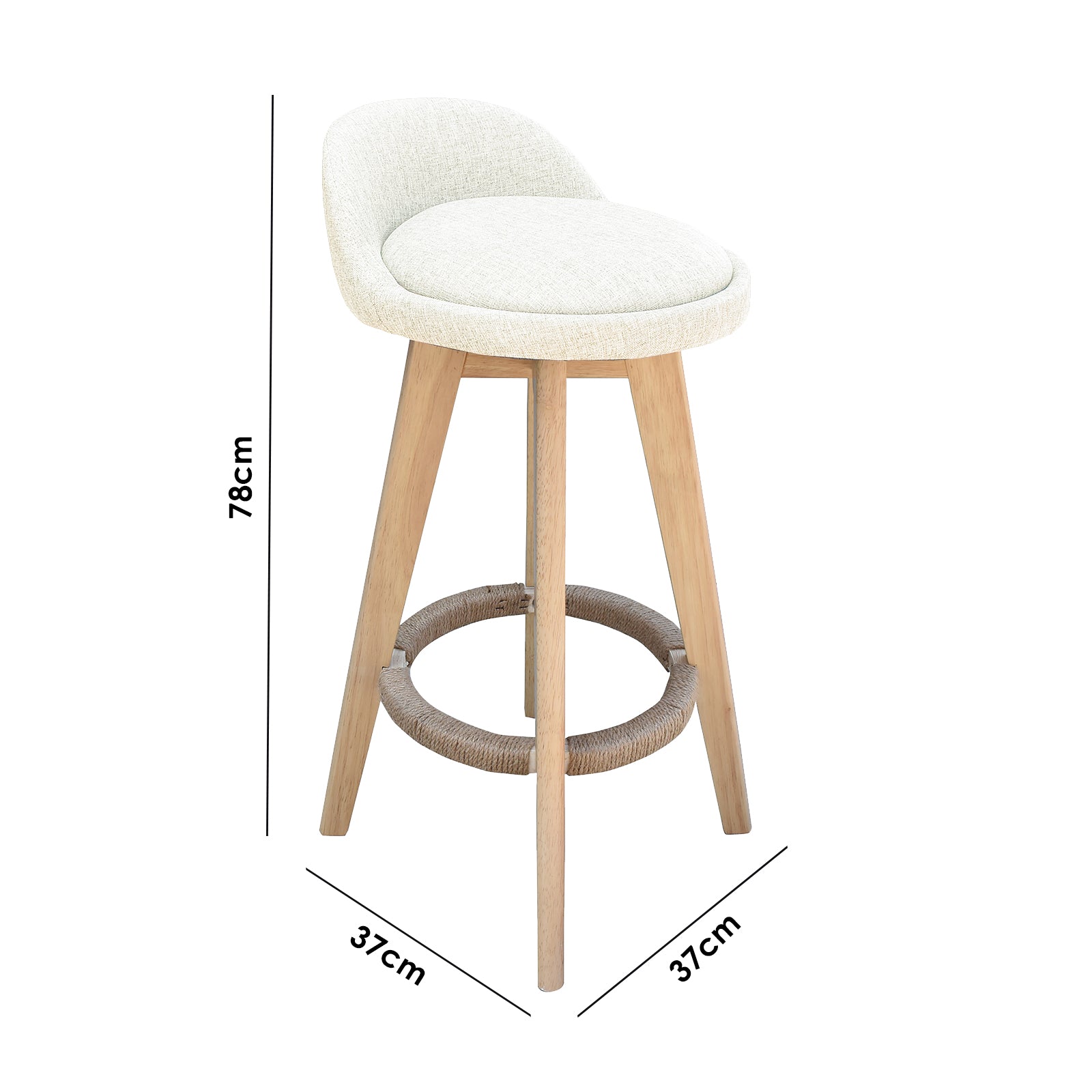 Milano Decor Phoenix Barstool Chairs Kitchen Dining Chair Bar Stool-Stools-PEROZ Accessories