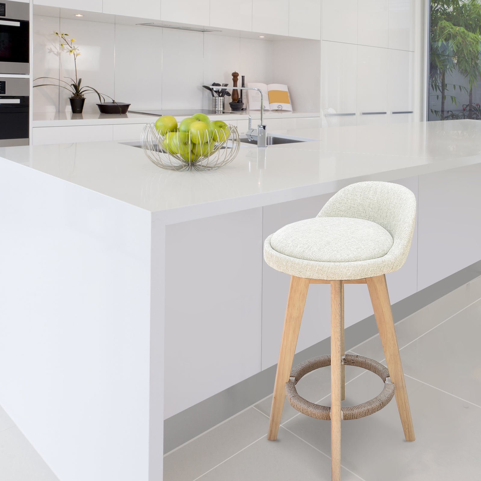 Milano Decor Phoenix Barstool Chairs Kitchen Dining Chair Bar Stool-Stools-PEROZ Accessories
