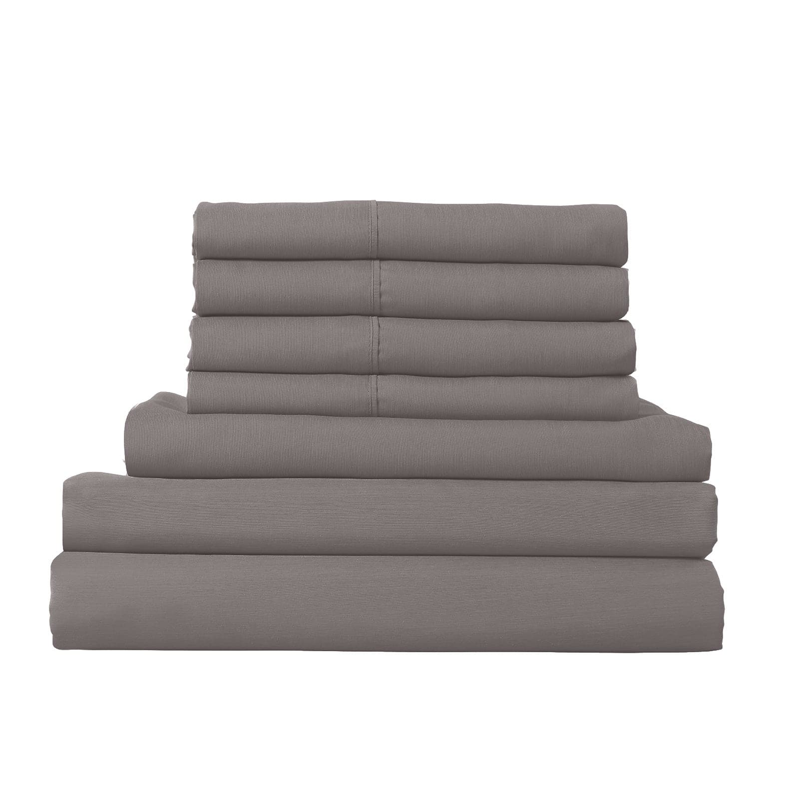 1500 Thread Count 6 Piece Combo And 2 Pack Duck Feather Down Pillows Bedding Set-Bed Linen-PEROZ Accessories