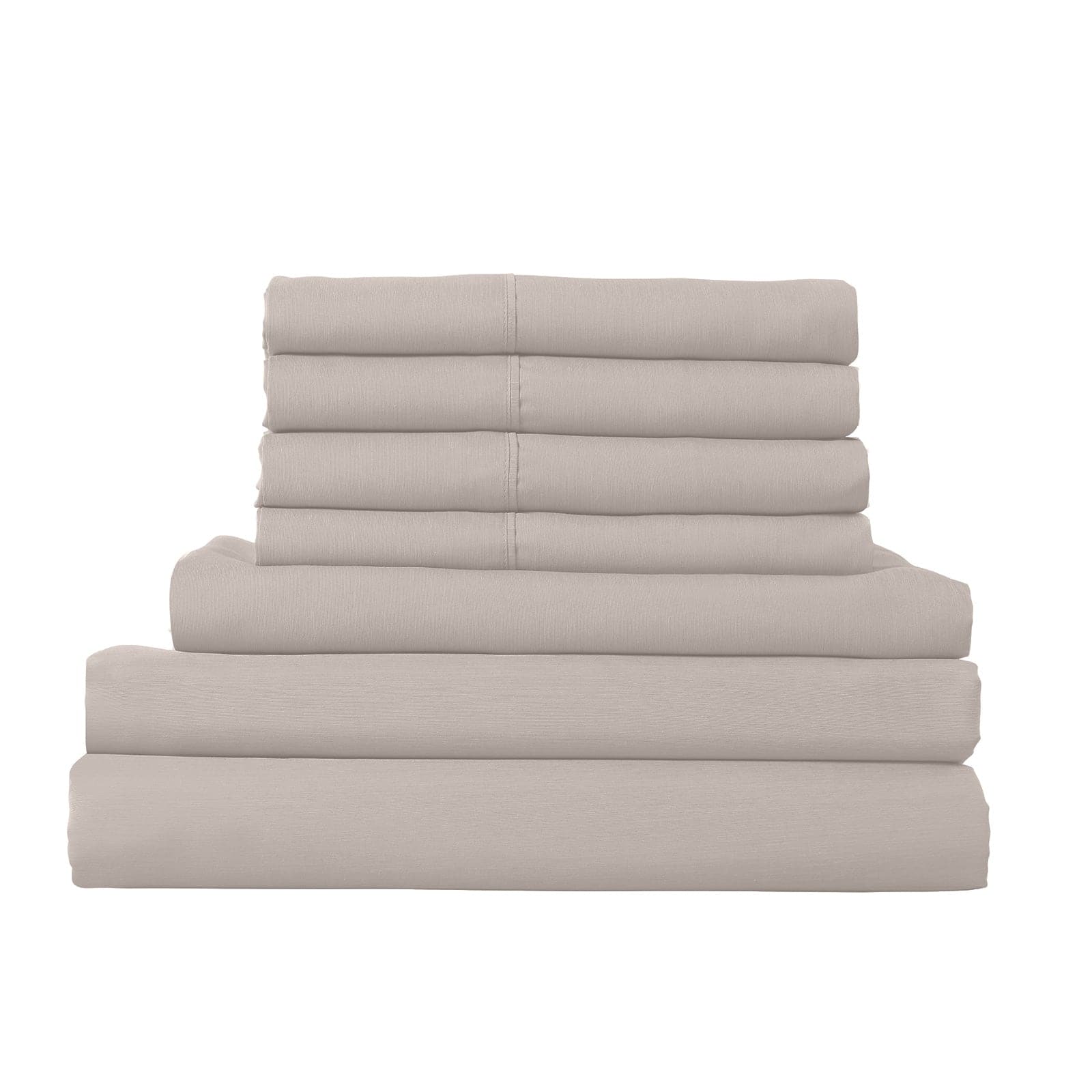 1500 Thread Count 6 Piece Combo And 2 Pack Duck Feather Down Pillows Bedding Set-Bed Linen-PEROZ Accessories