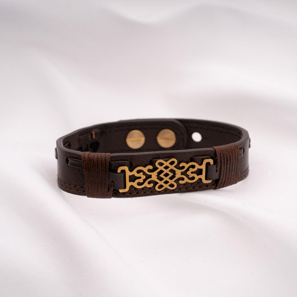 PEROZ | Minerva Brown Leather Bracelet