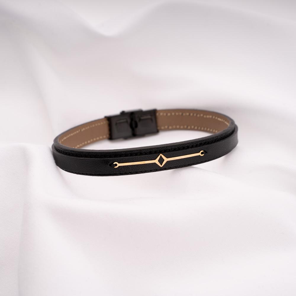 Orion Black Leather Bracelet - PEROZ