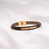 Venus Brown Leather Bracelet Studded