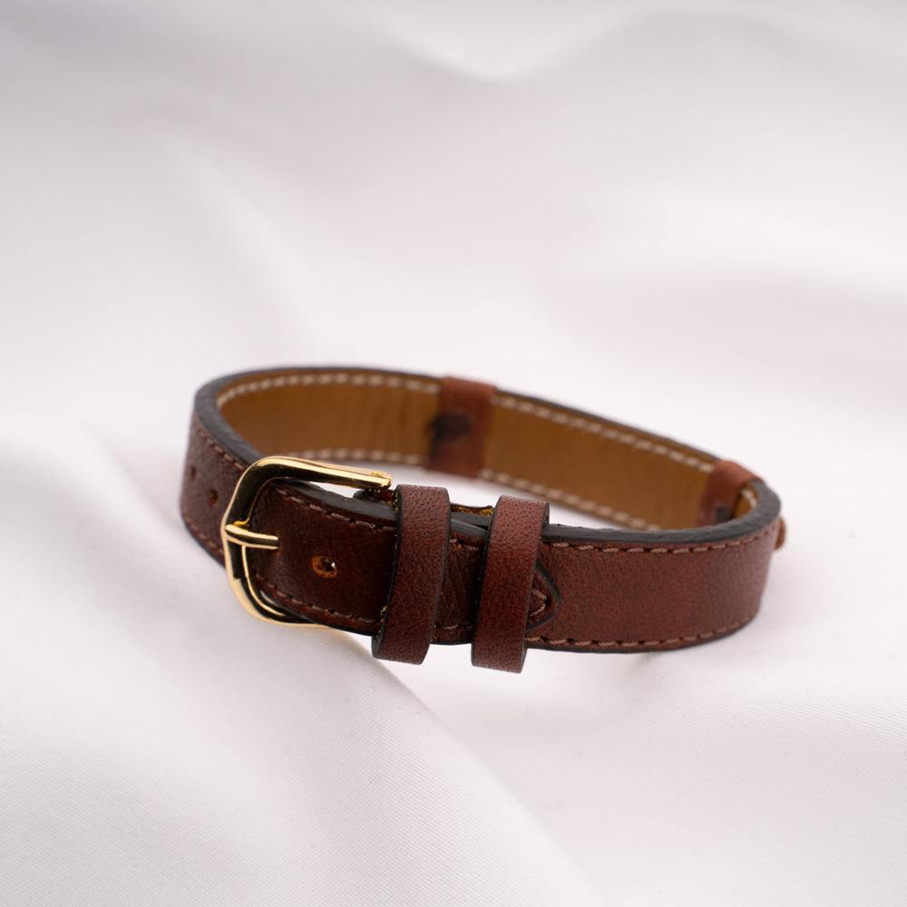 Vivan Leather Bracelet with Buckle Closure Back