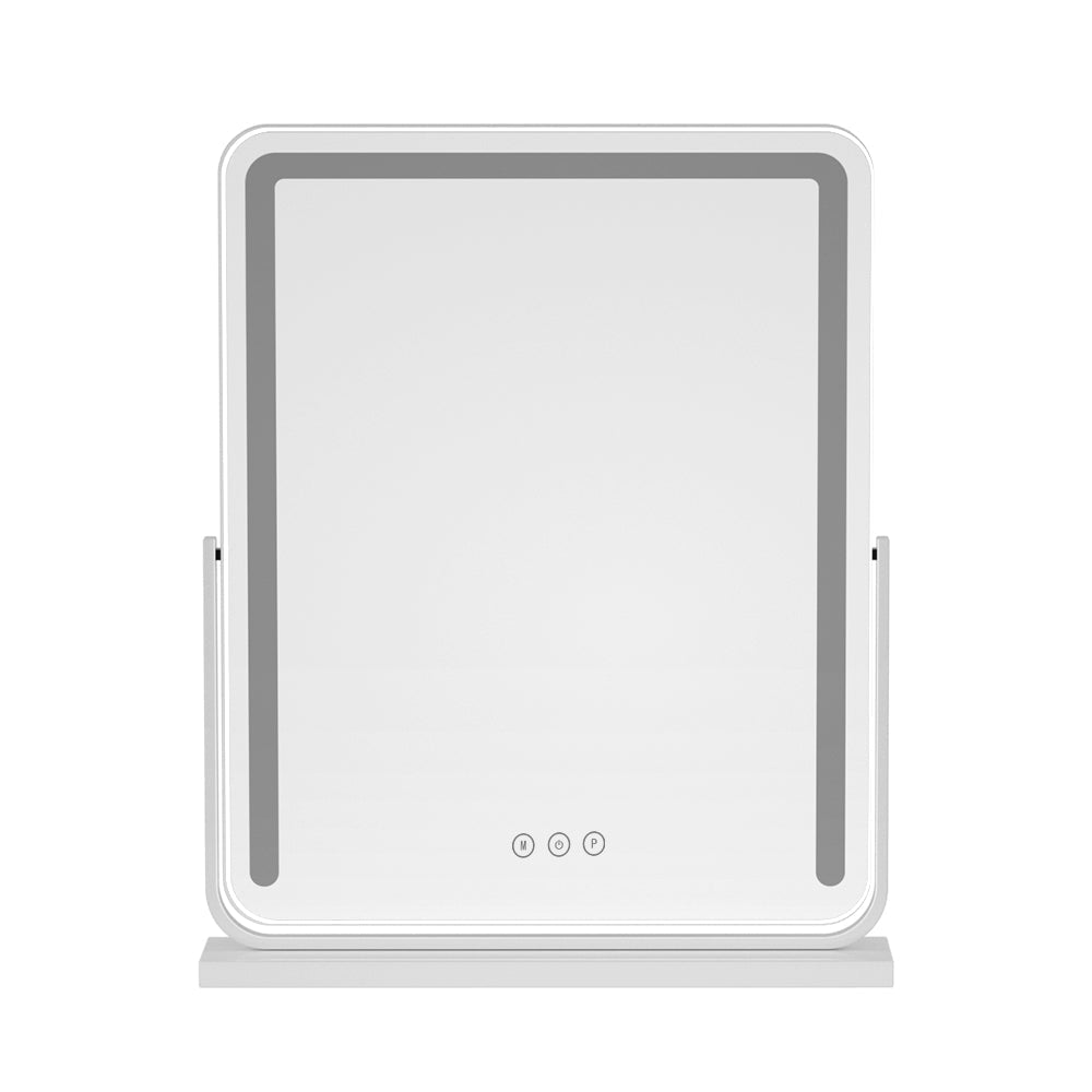 Embellir Makeup Mirror with Lights Hollywood Vanity LED Mirrors White 40X50CM-Makeup Mirrors-PEROZ Accessories