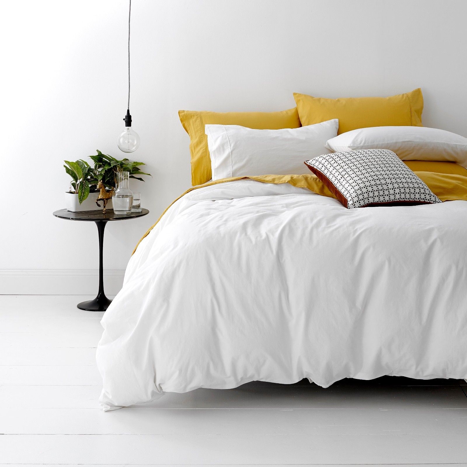 Park Avenue European Vintage Washed 100% Cotton Quilt Cover Set-PEROZ Accessories