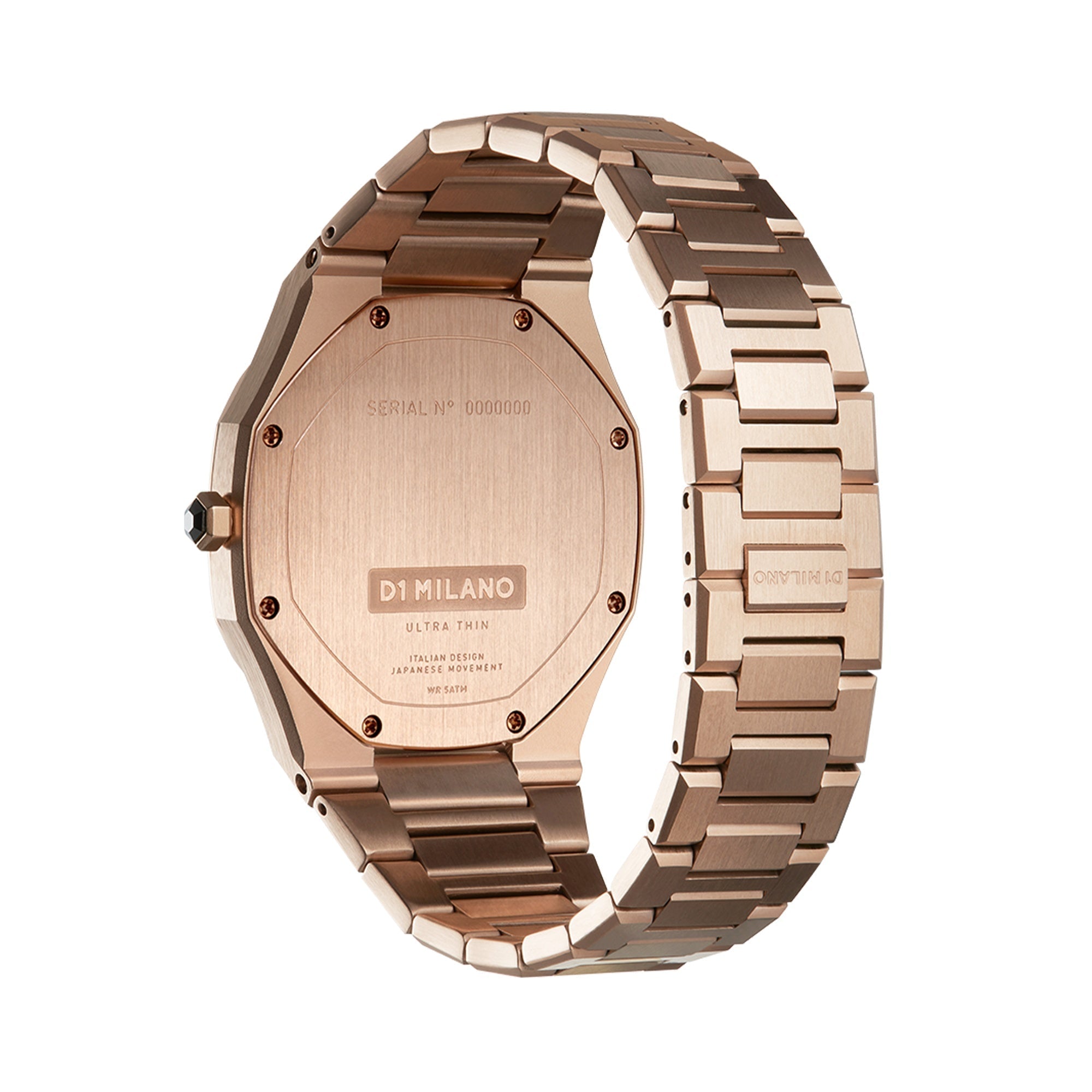 D1 Milano Ultra Slim 40mm Rose Gold Watch-Quartz Watches-PEROZ Accessories