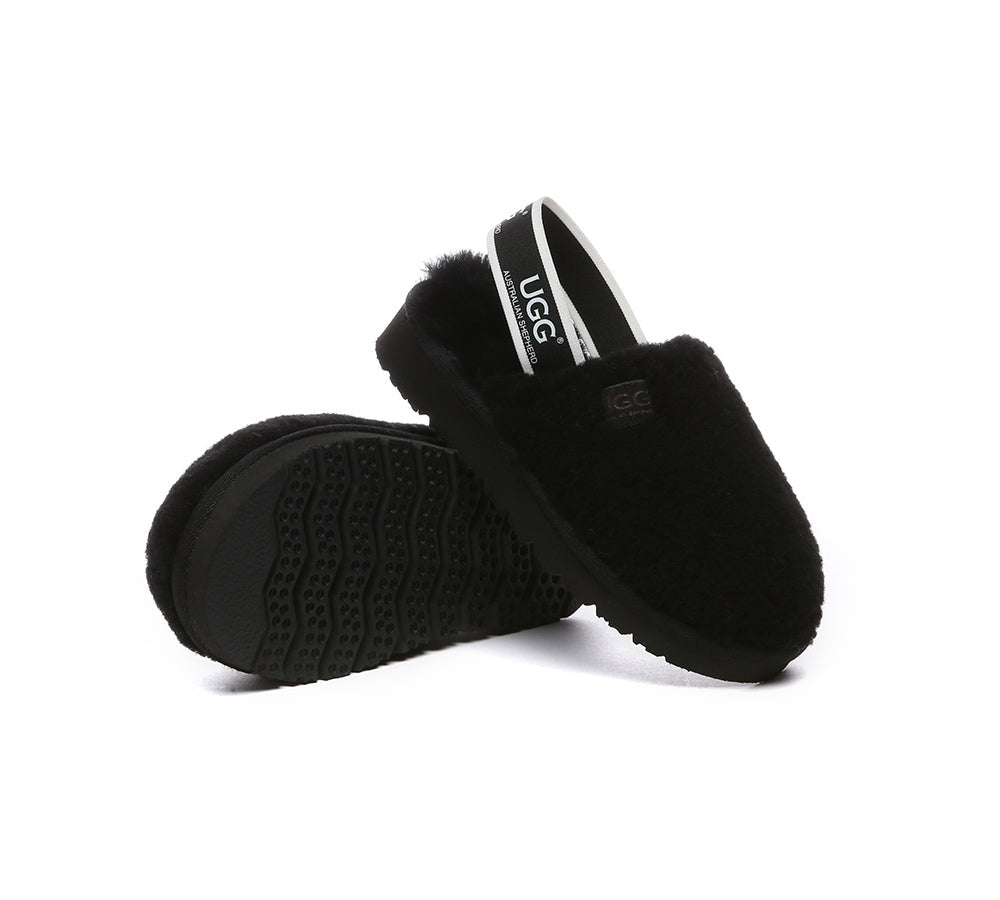 AUSTRALIAN SHEPHERD UGG Slippers Kids Slingback Fluffy Kamari