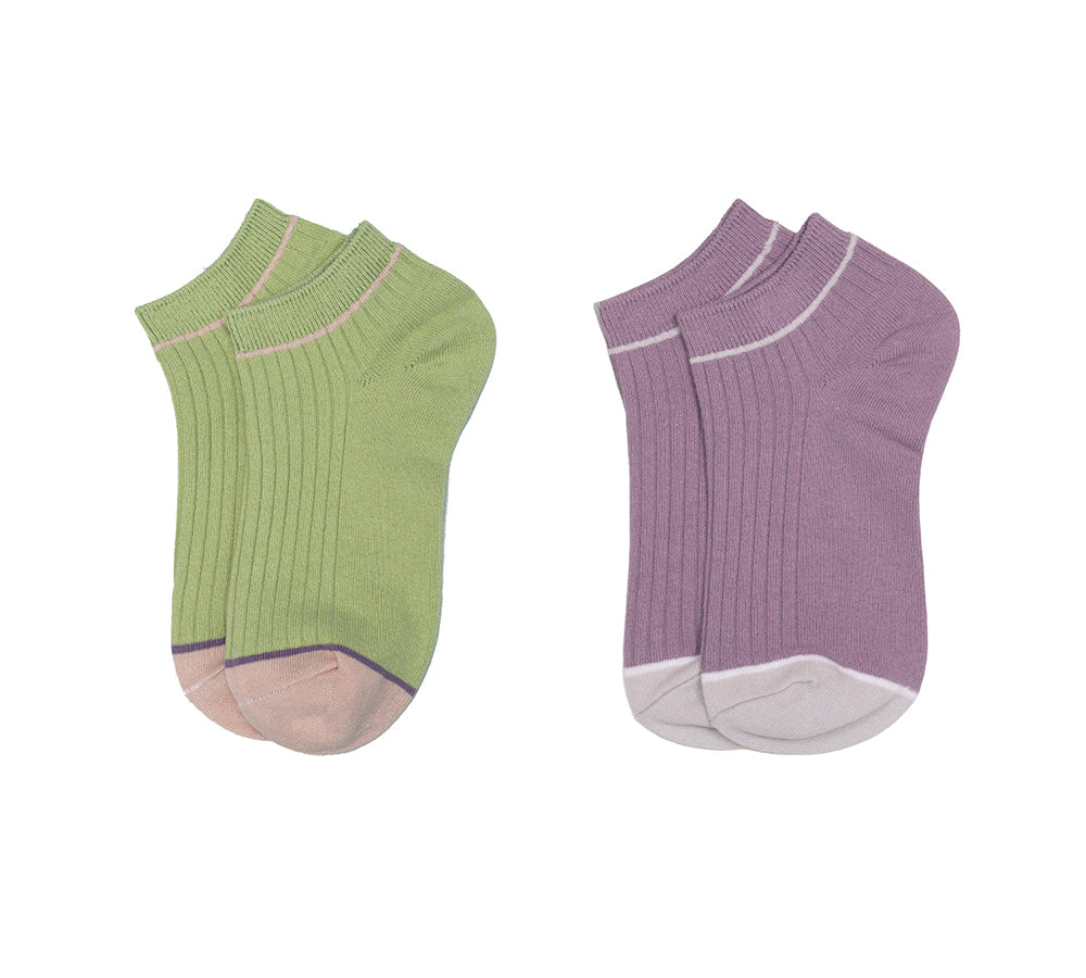 TARRAMARRA® 100% Cotton Color Matching Shallow Mouth Socks One Pair-PEROZ Accessories