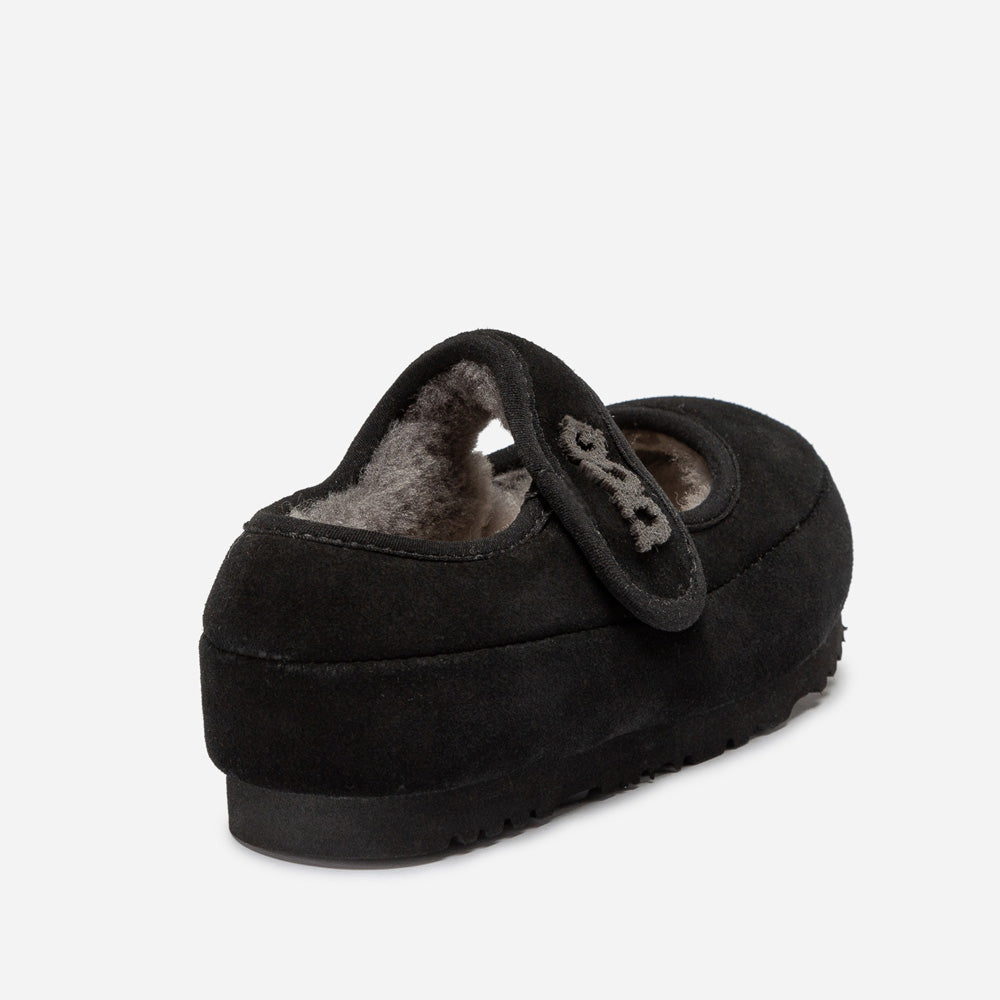 Ugg Logo Kids Mary Jane-Kids Slippers-PEROZ Accessories
