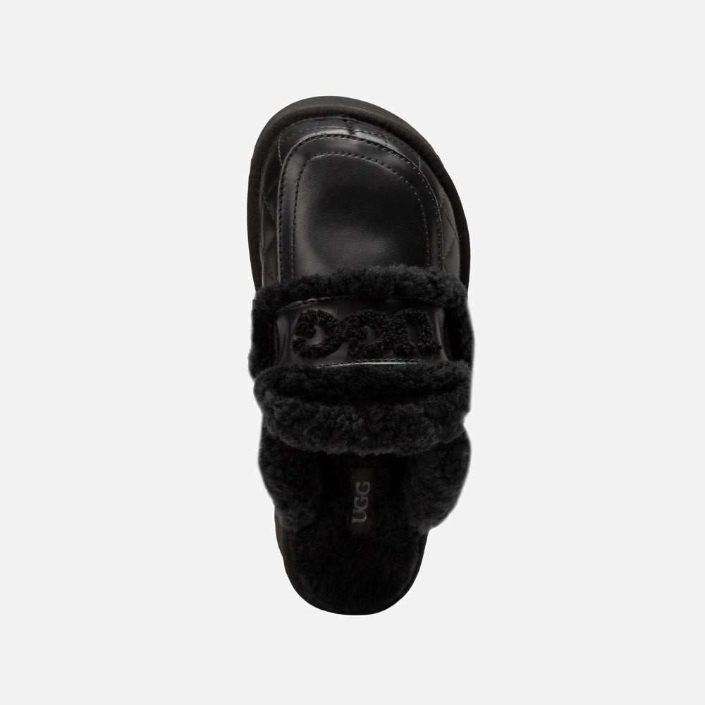 Ugg Violet Matelasse Shearling Platform Slipper-Women Slippers-PEROZ Accessories