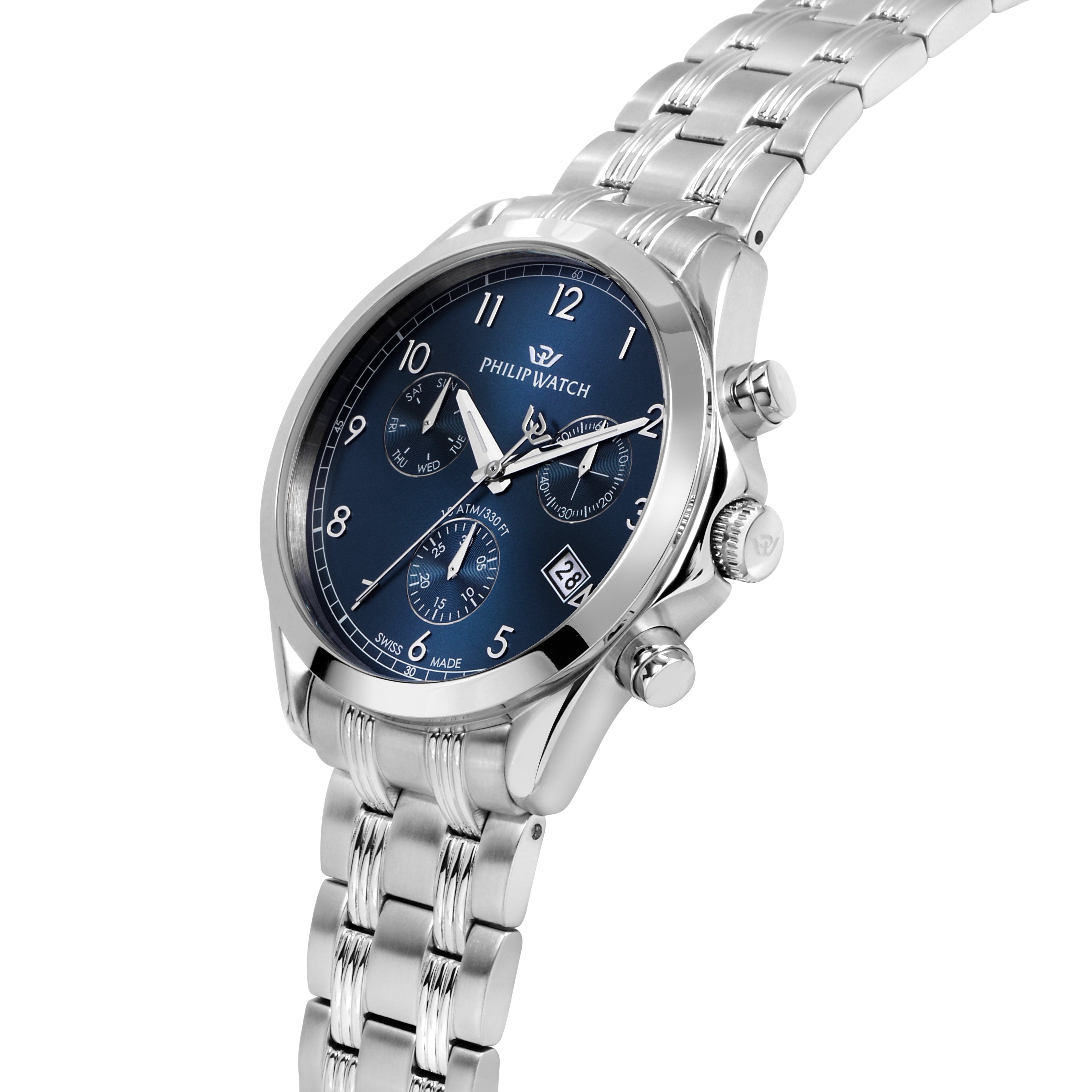 Philip Watch Blaze Blue 41mm Chronograph-Watches-PEROZ Accessories