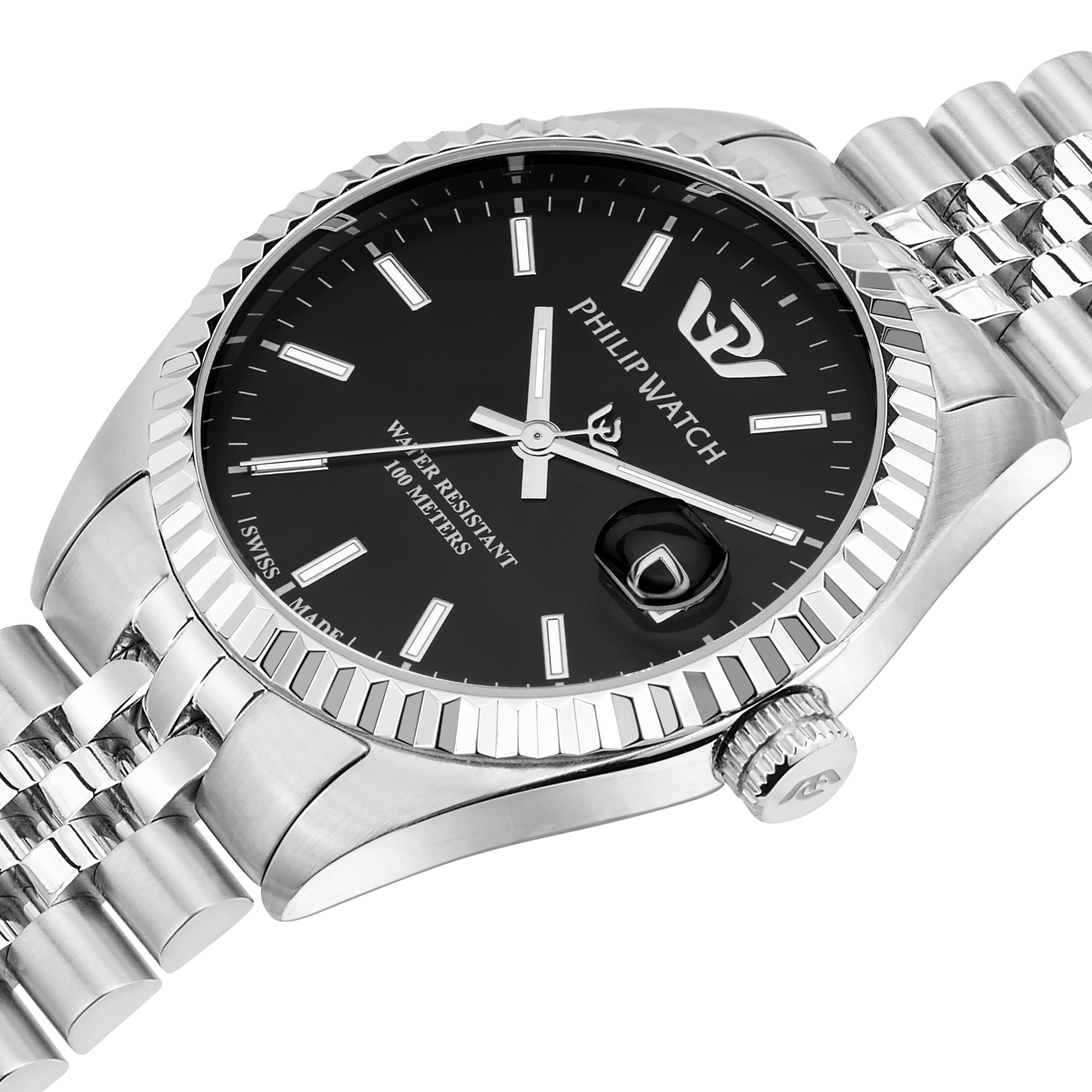 Philip Watch Caribe 35mm Silver Women&