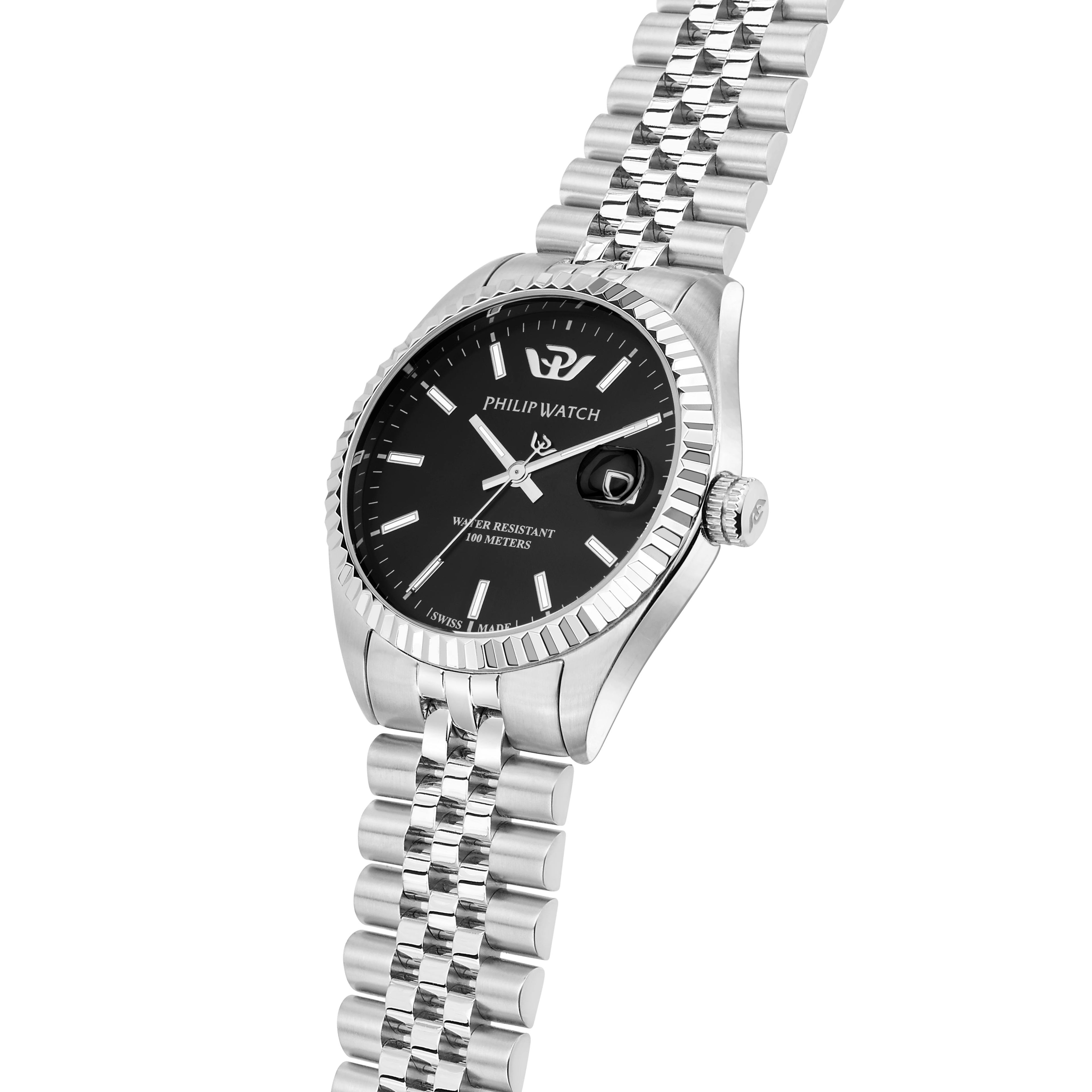 Philip Watch Caribe 35mm Silver Women&