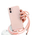 Anymob Xiaomi Phone Case Pink Crossbody Lanyard Soft Silicon For Mi 11T Pro 11 Lite Redmi Note 10 9 Pro Max 10S 9T Mi POCO X3 Compatible-Mobile Phone Cases-PEROZ Accessories
