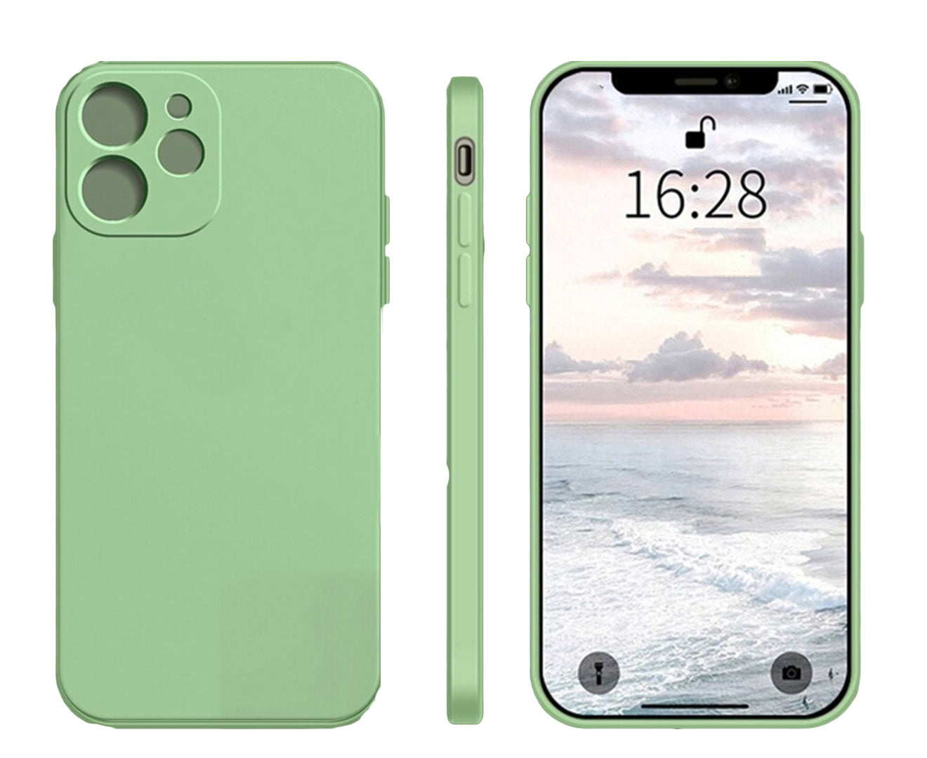 Anymob Huawei Phone Case Green Full Lens Protection Silicone Soft Cover-Mobile Phone Cases-PEROZ Accessories