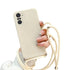 Anymob Xiaomi Phone Case Beige Crossbody Lanyard Soft Silicone For Mi 11T Pro 11 Lite Redmi Note 10 9 Pro Max 10S 9T Mi POCO X3 Compatible-Mobile Phone Cases-PEROZ Accessories