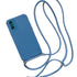 Anymob Xiaomi Phone Case Blue Crossbody Lanyard Soft Silicon For Mi 11T Pro 11 Lite Redmi Note 10 9 Pro Max 10S 9T Mi POCO X3 Compatible-Mobile Phone Cases-PEROZ Accessories