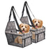 SOGA 2X Waterproof Pet Booster Car Seat Breathable Mesh Safety Travel Portable Dog Carrier Bag Grey-Pet Carriers & Travel Products-PEROZ Accessories