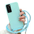 Anymob Huawei Phone Case Mint Green Necklace Lanyard Crossbody Cord Rope Silicone-Mobile Phone Cases-PEROZ Accessories