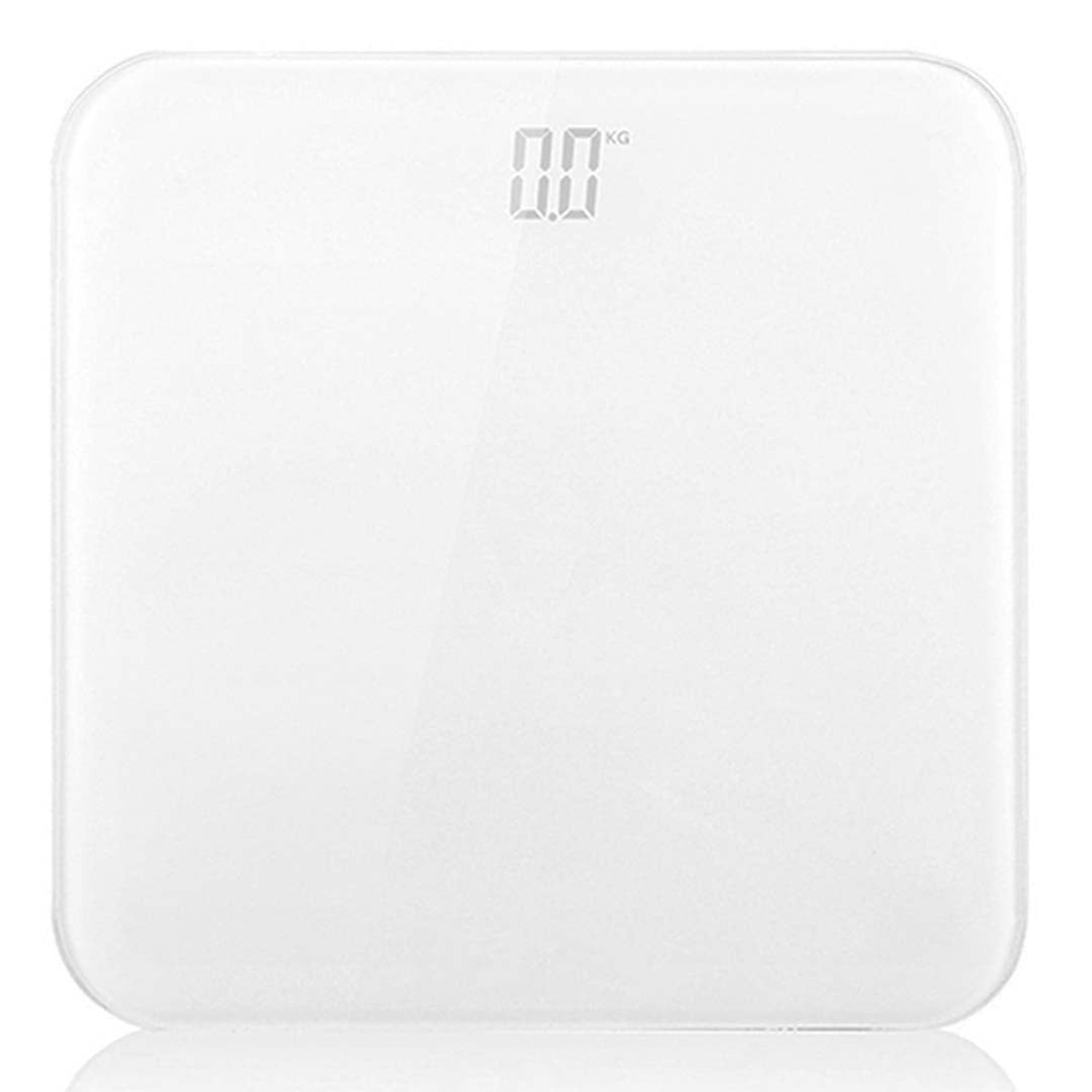 SOGA 180kg Digital Fitness Weight Bathroom Gym Body Glass LCD Electronic Scales White-Body Weight Scales-PEROZ Accessories