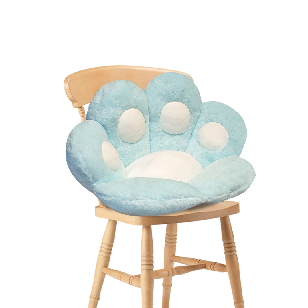 SOGA 70cm Mint Blue Paw Shape Cushion Warm Lazy Sofa Decorative Pillow Backseat Plush Mat Home Decor-Chair & Sofa Cushions-PEROZ Accessories
