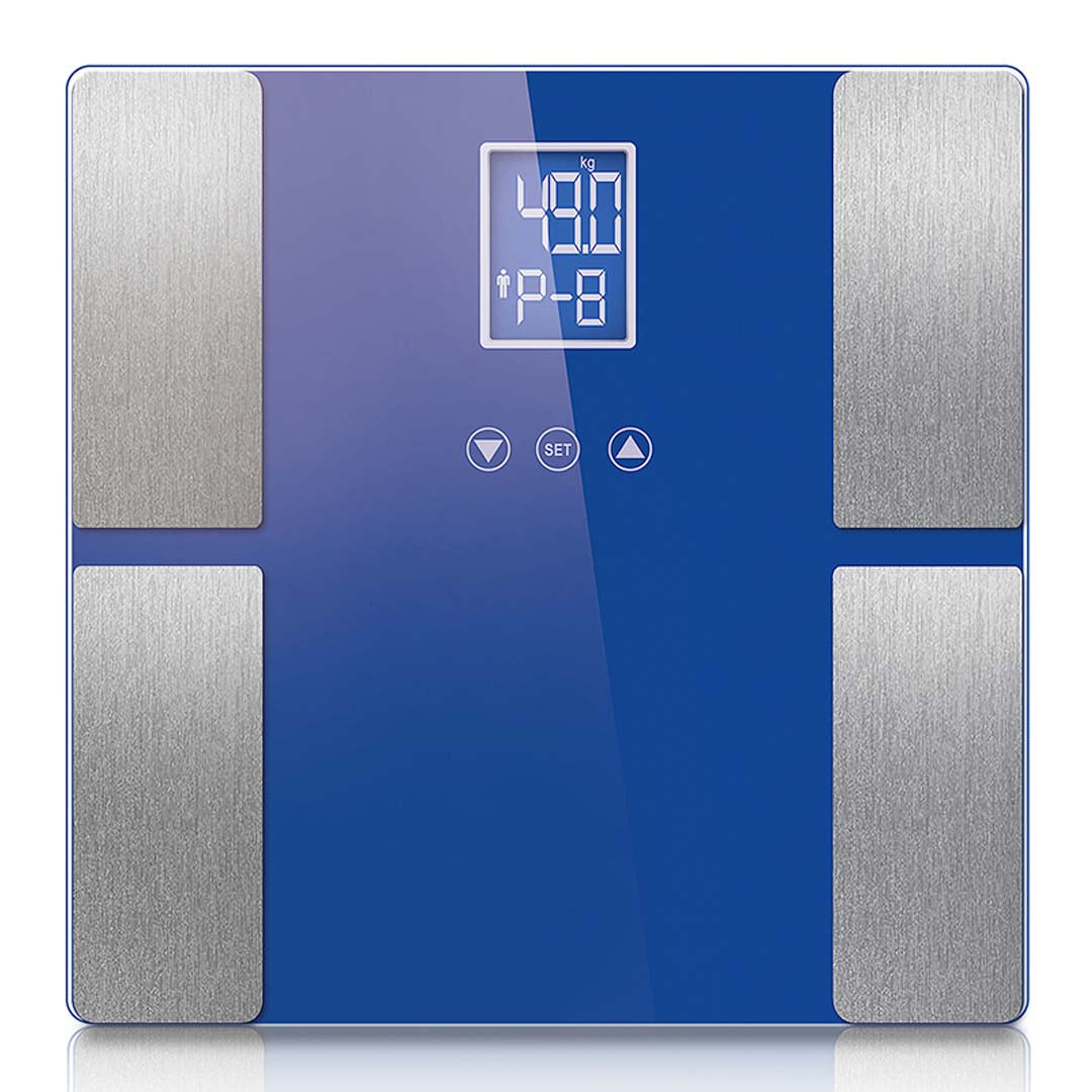 SOGA Digital Electronic LCD Bathroom Body Fat Scale Weighing Scales Weight Monitor Blue-Body Weight Scales-PEROZ Accessories