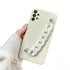 Anymob Samsung Mobile Marble Bracelet Phone Case in Plain White Case Design For S10 S20 S21 S22 Plus Ultra FE Note With Wrist Strap Silicone Cover-Mobile Phone Cases-PEROZ Accessories