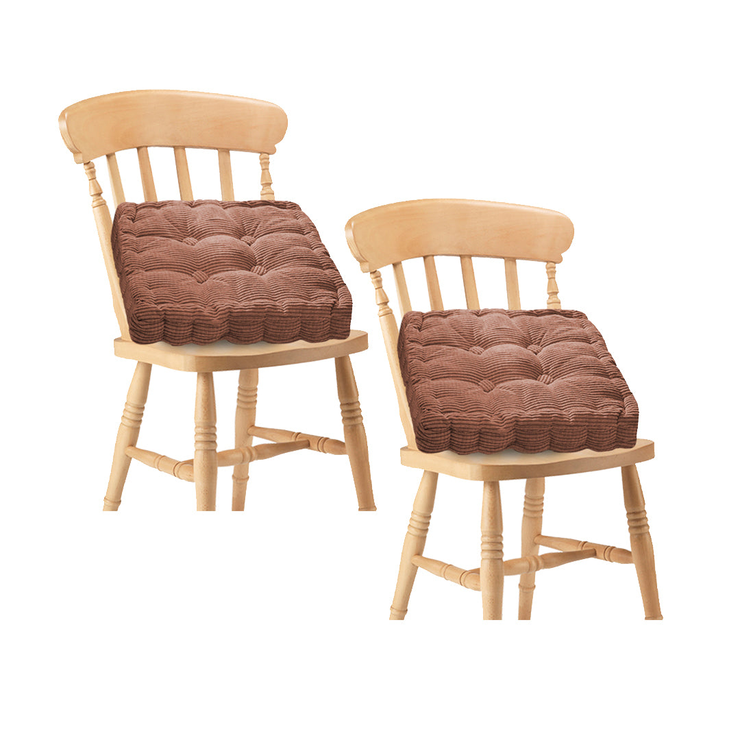 SOGA 2X Coffee Square Cushion Soft Leaning Plush Backrest Throw Seat Pillow Home Office Decor-Chair & Sofa Cushions-PEROZ Accessories