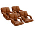 SOGA 4X Foldable Lounge Cushion Adjustable Floor Lazy Recliner Chair with Armrest Coffee - Kid-Recliner Chair-PEROZ Accessories