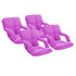 SOGA 4X Foldable Lounge Cushion Adjustable Floor Lazy Recliner Chair with Armrest Purple - Kid-Recliner Chair-PEROZ Accessories