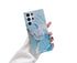Anymob Samsung Phone Case Style Crack Granite Marble Fold Holder Soft Cover Cyan For S22 Ultra S21 Plus Note 20 S20 FE S10 A51 A71 A50-Mobile Phone Cases-PEROZ Accessories