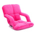 SOGA Foldable Lounge Cushion Adjustable Floor Lazy Recliner Chair with Armrest Pink - Kid-Recliner Chair-PEROZ Accessories