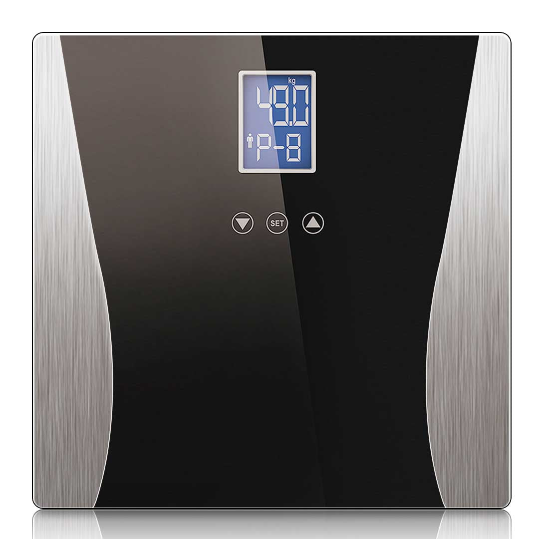 SOGA Wireless Digital Body Fat LCD Bathroom Weighing Scale Electronic Weight Tracker Black-Body Weight Scales-PEROZ Accessories