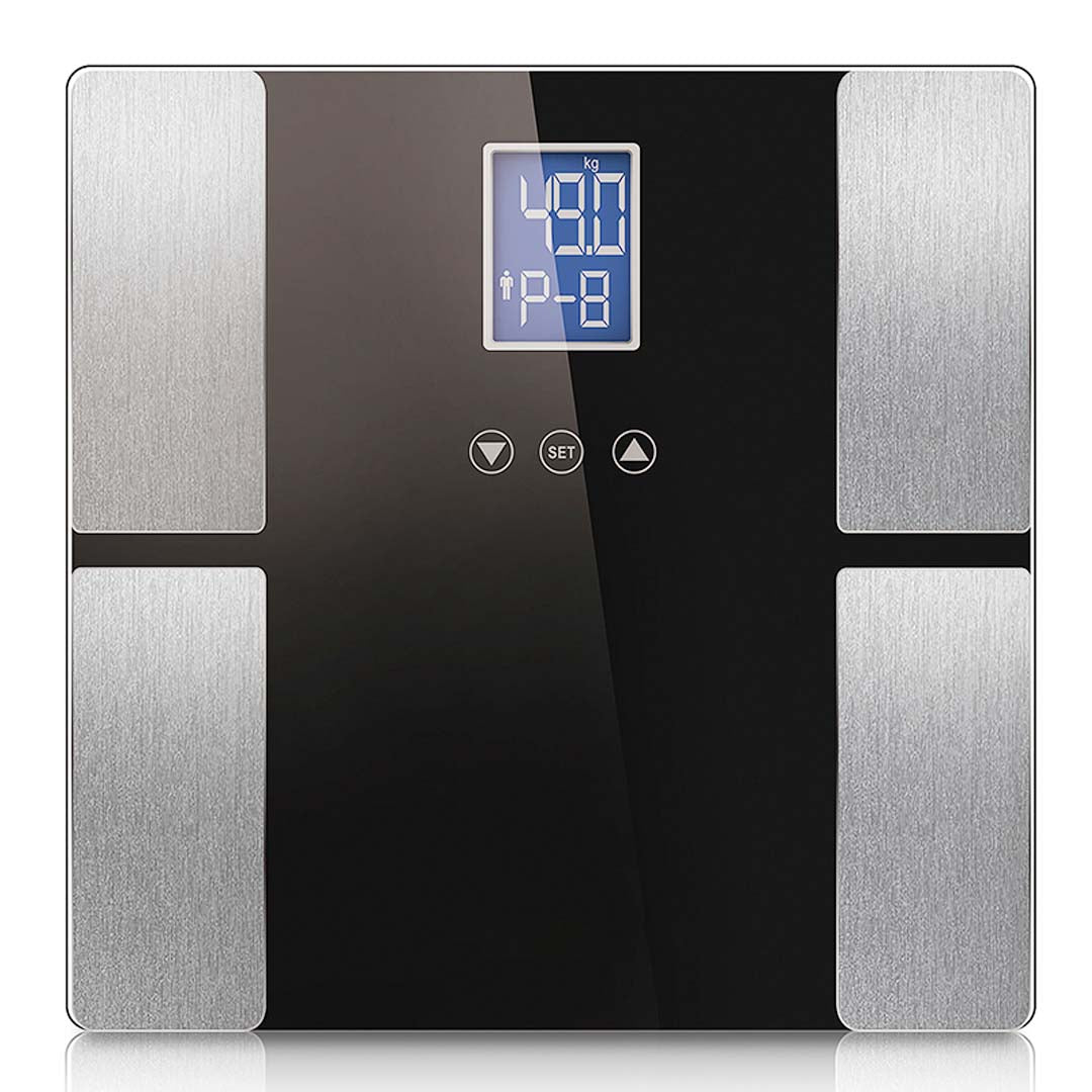SOGA Digital Electronic LCD Bathroom Body Fat Scale Weighing Scales Weight Monitor Black-Body Weight Scales-PEROZ Accessories