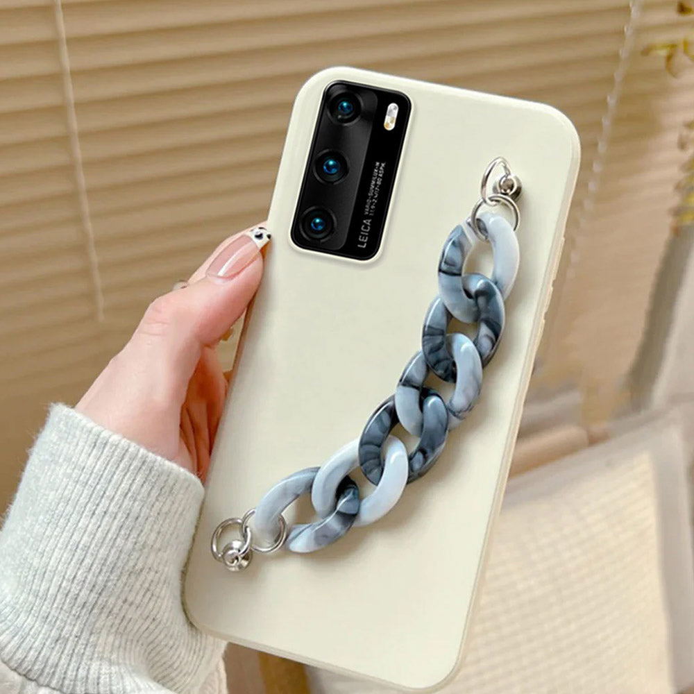 Anymob Huawei Phone Case Petticoat Luxury Marble Bracelet Silicone Cover P40 Lite P30 Lite P20 P40 Pro Mate 20 P Smart 2021 Compatible-Mobile Phone Cases-PEROZ Accessories
