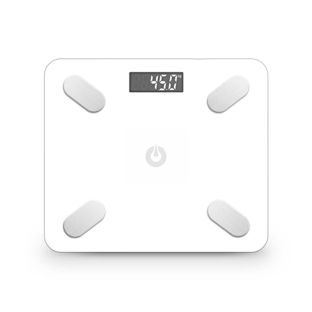 SOGA Wireless Bluetooth Digital Body Fat Scale Bathroom Weighing Scales Health Analyzer Weight White-Body Weight Scales-PEROZ Accessories