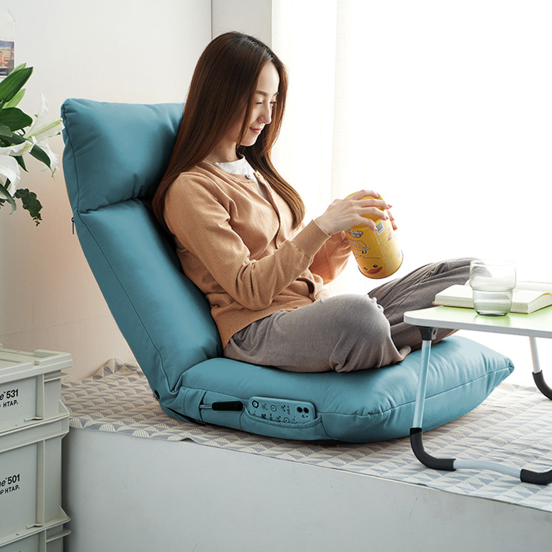 SOGA Green Lounge Recliner Lazy Sofa Bed Tatami Cushion Collapsible Backrest Seat Home Office Decor-Recliner Chair-PEROZ Accessories