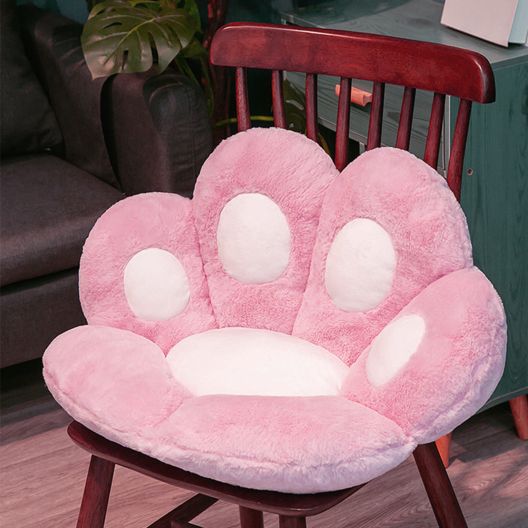 SOGA 2X Pink Paw Shape Cushion Warm Lazy Sofa Decorative Pillow Backseat Plush Mat Home Decor-Chair & Sofa Cushions-PEROZ Accessories