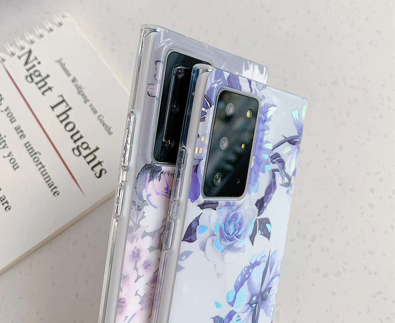 Anymob Samsung Phone Case Chic Laser Splash Marble Pattern Cover For Samsung A12 5G-Mobile Phone Cases-PEROZ Accessories