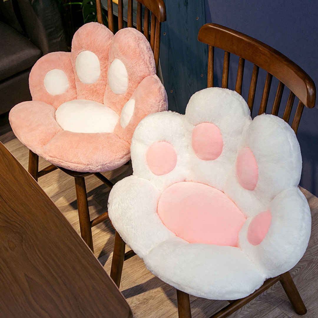 SOGA 2X 70cm Pink Paw Shape Cushion Warm Lazy Sofa Decorative Pillow Backseat Plush Mat Home Decor-Chair & Sofa Cushions-PEROZ Accessories