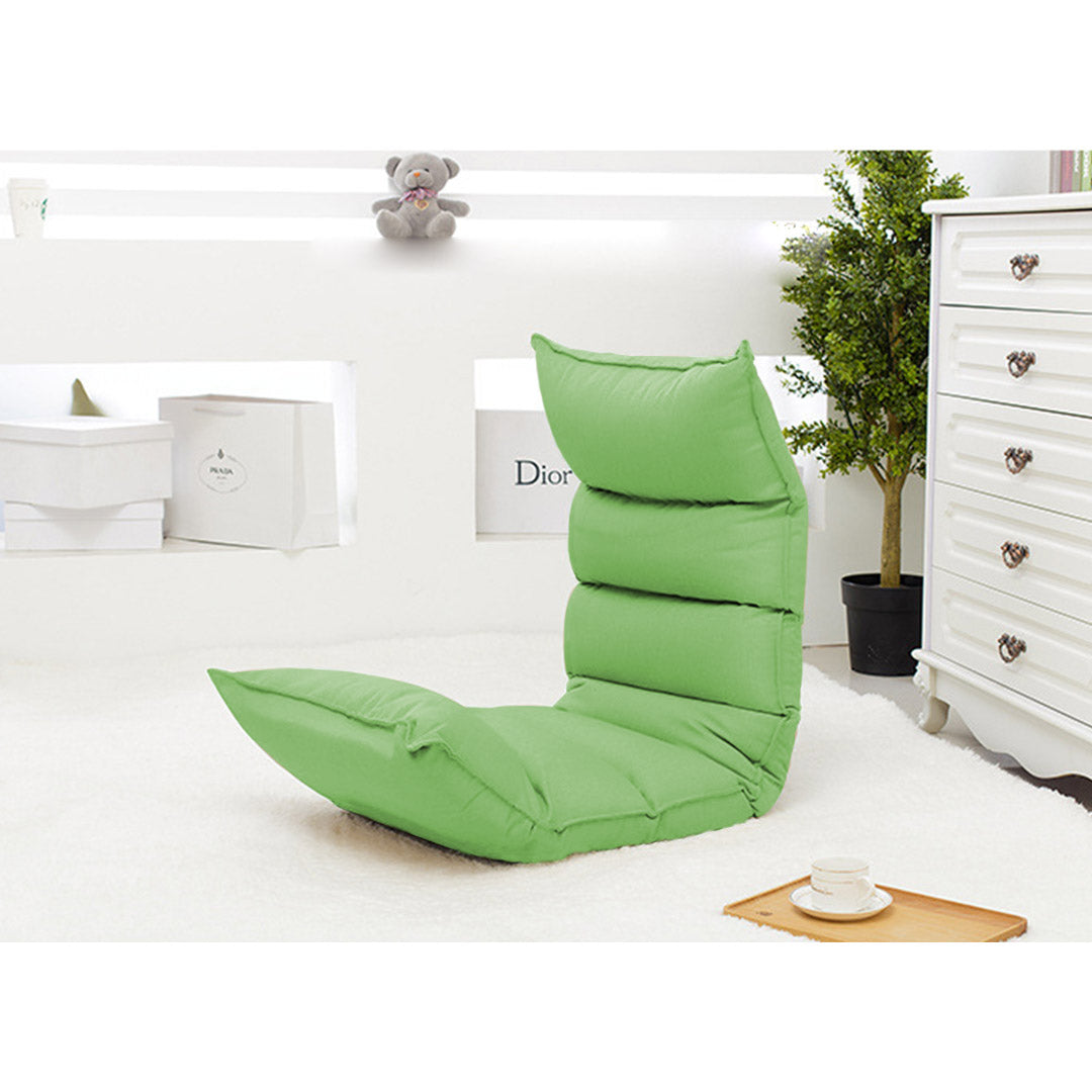 SOGA Foldable Tatami Floor Sofa Bed Meditation Lounge Chair Recliner Lazy Couch Green-Recliner Chair-PEROZ Accessories